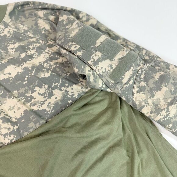 Rothco Combat Shirt Mens XL Green ACU Digital Camo Military Long Sleeve - Picture 7 of 8
